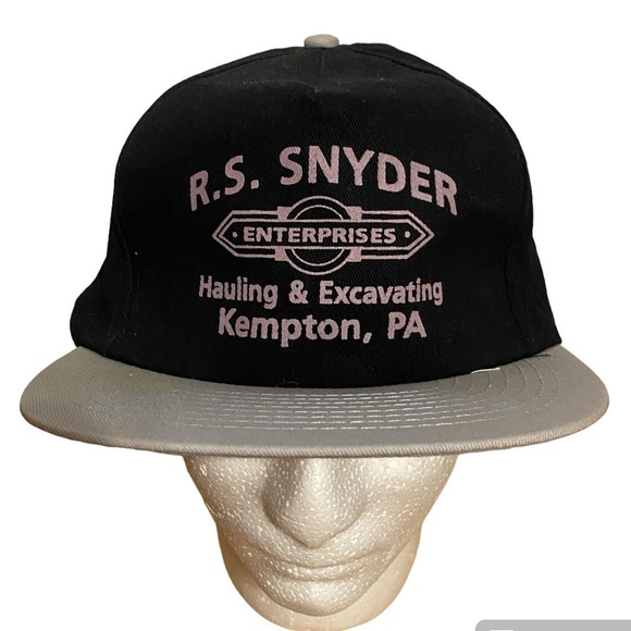 Vintage R.S Snyder Hauling & Excavating Hat Snap Back Kempton Pennsylvania - Picture 1 of 8